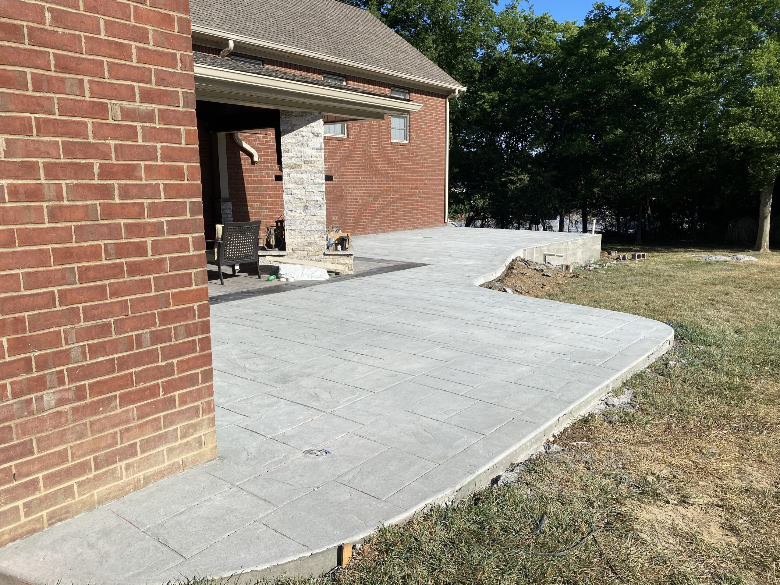 Concrete Walkways Franklin Custom Outdoor Living Design